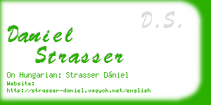daniel strasser business card